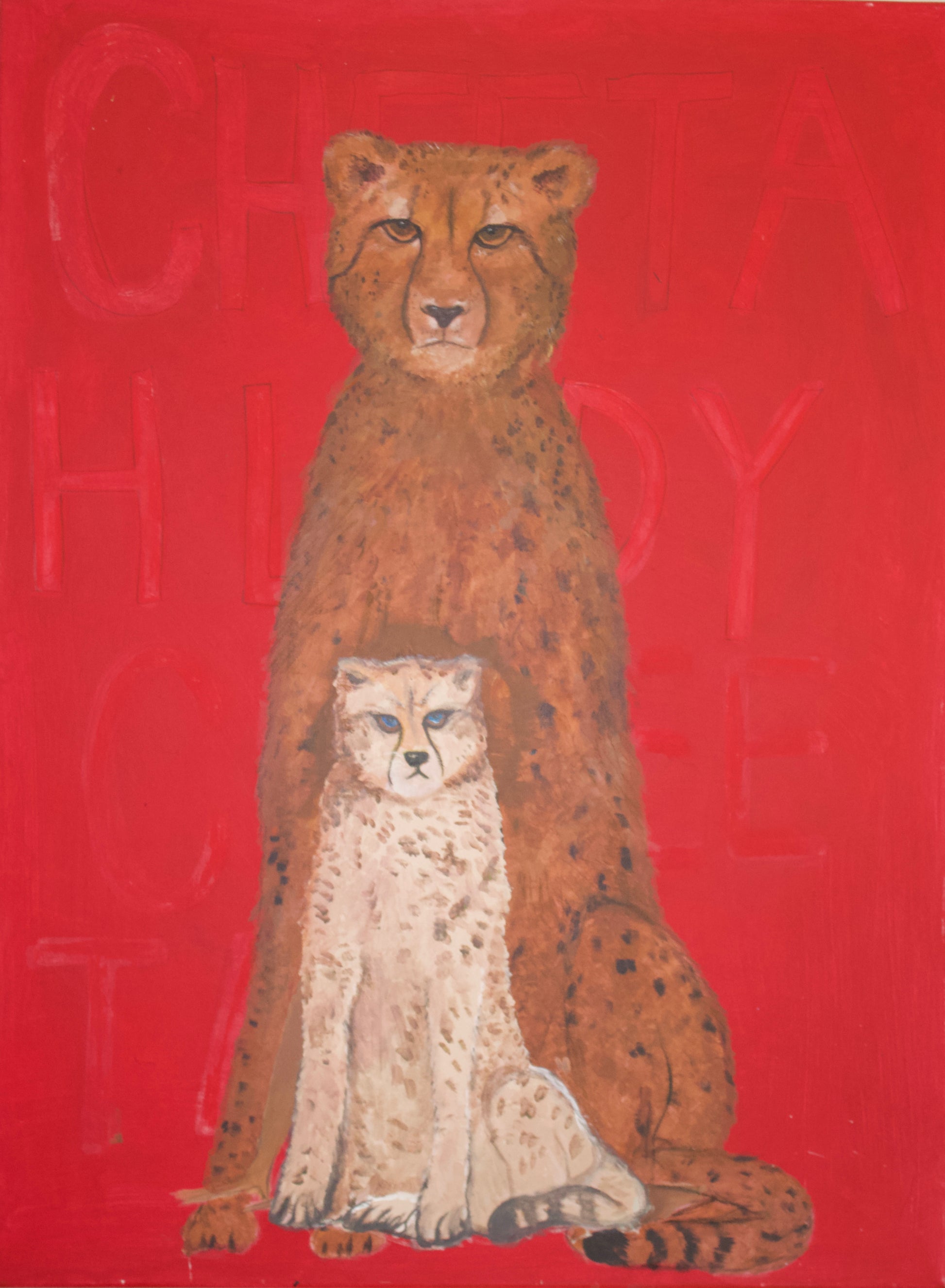 PRINT: RED CHEETAH