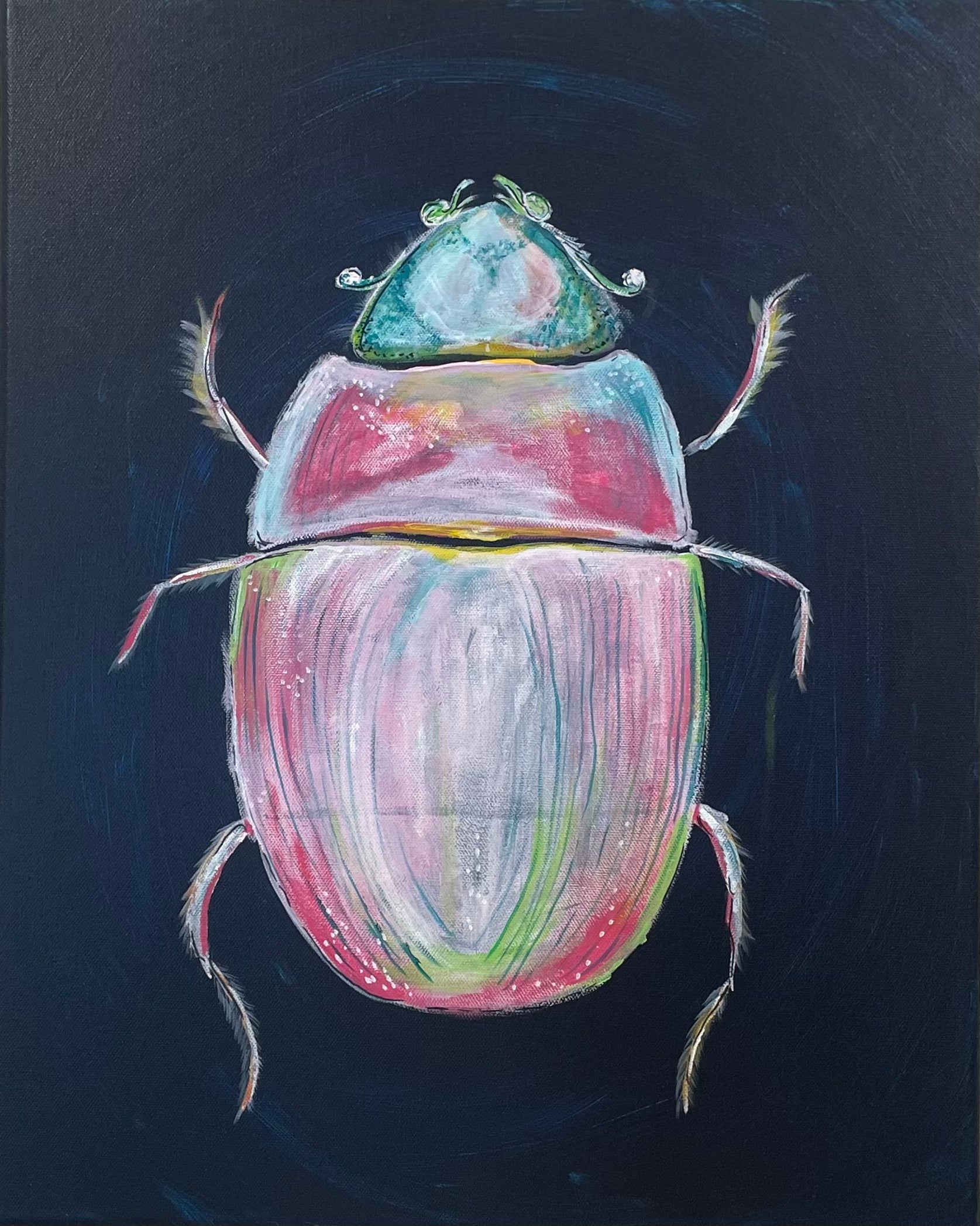 PRINT: NAVY BEETLE
